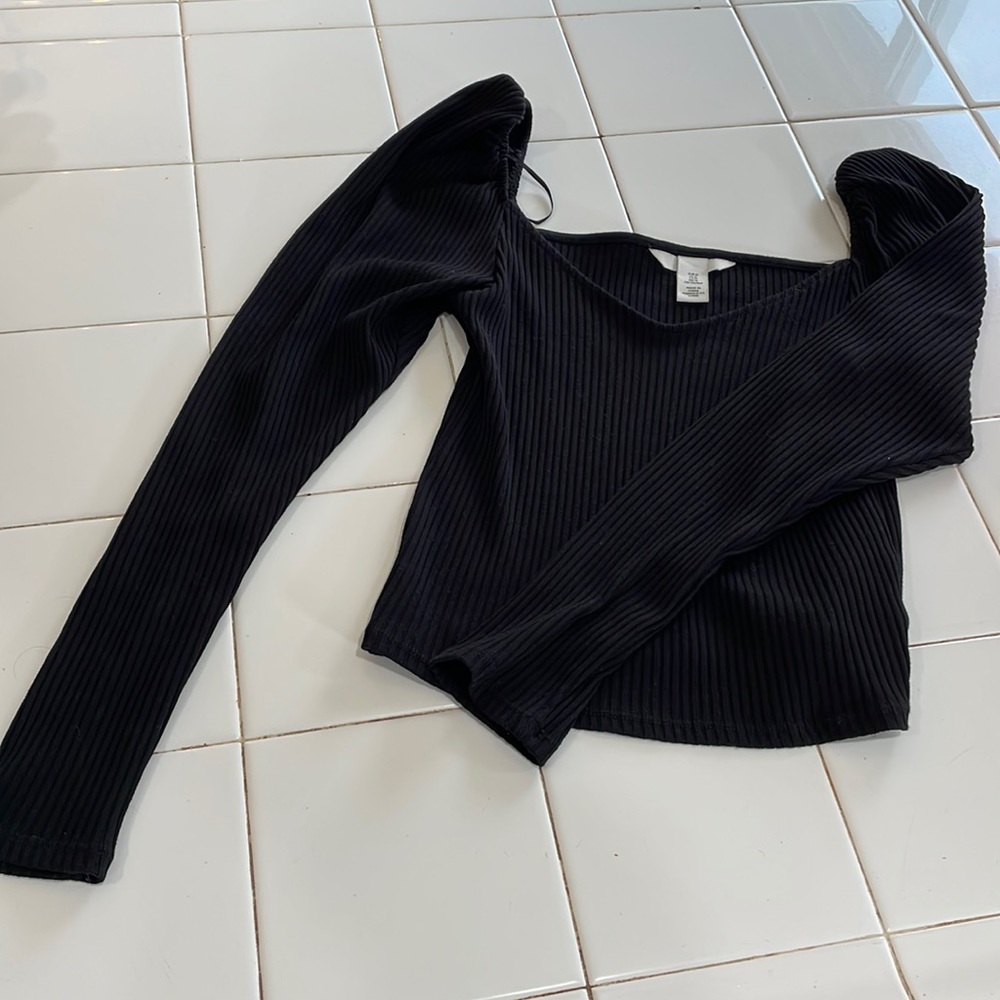 Black Long Sleeve H&M Top